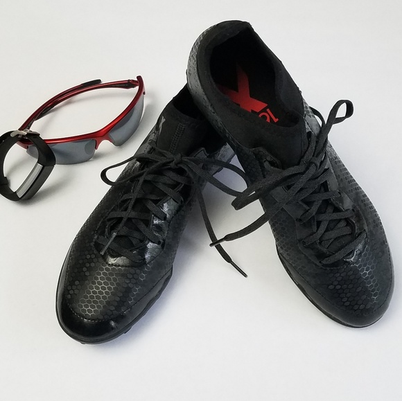 adidas Other - *NWOT ADIDAS Men's black & gray cage soccer shoes